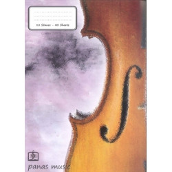 Τετράδιο μουσικής spiral (235 x 320), 50/12 PANAS MUSIC