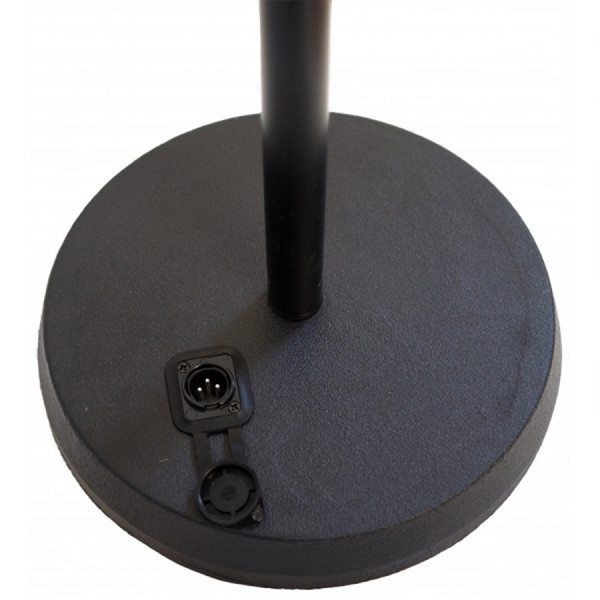 ΒΑΣΗ ΜΙΚΡΟΦΩΝΟΥ GOOSNECK ZZ-149 ΜΕ ΥΠΟΔΟΧΗ XLR BLACK ΣΤΡΟΓΓΥΛΗ ΒΑΣΗ