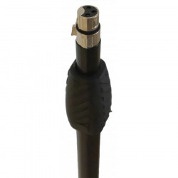 ΒΑΣΗ ΜΙΚΡΟΦΩΝΟΥ GOOSNECK ZZ-149 ΜΕ ΥΠΟΔΟΧΗ XLR BLACK ΣΤΡΟΓΓΥΛΗ ΒΑΣΗ