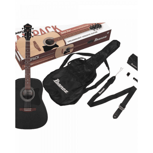 ΚΙΘΑΡΑ ΑΚΟΥΣΤΙΚΗ IBANEZ JAMPACK GUITAR V-54NJP BLACK SET ΠΑΚΕΤΟ