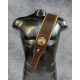 ΖΩΝΗ MINOTAUR ΔΕΡΜΑΤΙΝΗ PEACEMAKER BROWN ΜΠΑΣΟΥ 276034