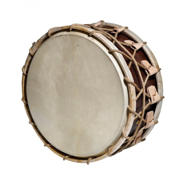 ΝΤΑΟΥΛΙ  MUSIC  ΞΥΛΙΝΟ  ΠΑΡΑΔΟΣΙΑΚΟ  22'' x 10'' ΜΕ ΣΧΟΙΝΙΑ -ΚΟΠΑΝΟΥΣ & ΘΗΚΗ