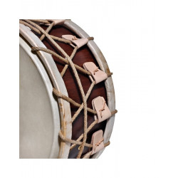 ΝΤΑΟΥΛΙ  MUSIC  ΞΥΛΙΝΟ  ΠΑΡΑΔΟΣΙΑΚΟ  22'' x 10'' ΜΕ ΣΧΟΙΝΙΑ -ΚΟΠΑΝΟΥΣ & ΘΗΚΗ