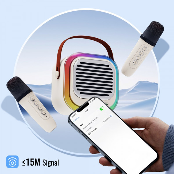 ΗΧΕΙΟ ΗΧΟΣΥΣΤΗΜΑ KARAOKE  ΕΝΕΡΓΟ MUSIC ATC-12 USB BLUETOOTH (ΕΠΑΝΑΦΟΡΤΙΖΟΜΕΝΟ) 2 ΜΙΚΡΟΦΩΝΑ