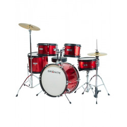 DRUM SET ROC JUNIOR RED 5 ΤΥΜΠΑΝΑ & ΠΙΑΤΙΝΙΑ