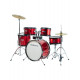 DRUM SET ROC JUNIOR RED 5 ΤΥΜΠΑΝΑ & ΠΙΑΤΙΝΙΑ