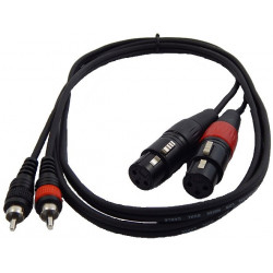 ΚΑΛΩΔΙΟ TPC-021  2XLR ΘΗΛ - 2RCA ΑΡΣ 1.5m