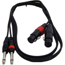 ΚΑΛΩΔΙΟ MUSIC TPC-023 2XLR ΘΥΛ - 2ΚΑΡΦΙ ΑΡΣ 1.5m