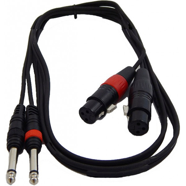 ΚΑΛΩΔΙΟ MUSIC TPC-023 2XLR ΘΥΛ - 2ΚΑΡΦΙ ΑΡΣ 1.5m