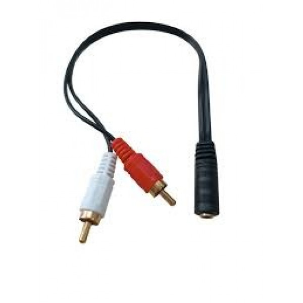ΚΑΛΩΔΙΟ ΑΝΤΑΠΤΟΡ 3.5mm Θηλ. / 2RCA Αρσ. 0.20m