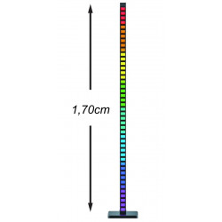 ΦΩΤΙΣΤΙΚΟ EFFE AVIDE LED ΔΑΠΕΔΟΥ ΓΩΝΙΑΣ  CLS-10 RGB ΜΕ ΑΙΣΘΗΤΗΡΑ ΦΩΝΗΣ ΜΕ ΤΗΛΕΧΕΙΡΙΣΤΗΡΙΟ