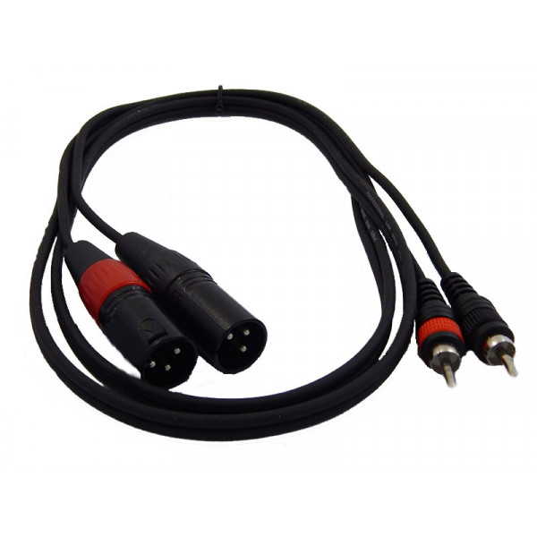 ΚΑΛΩΔΙΟ TPC-020  2XLR ΑΡΣ - 2RCA ΑΡΣ 1.5m