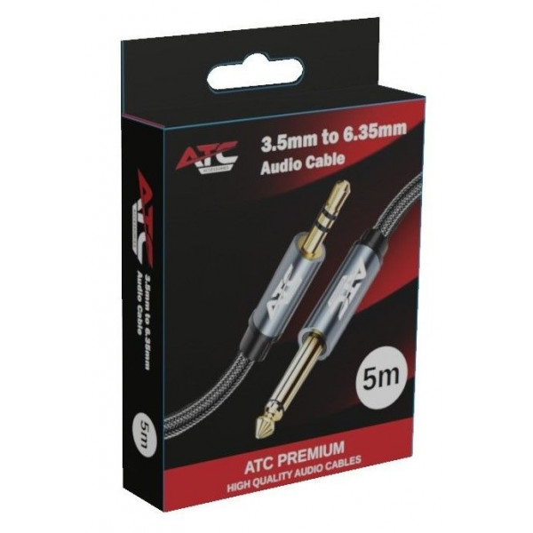 ΚΑΛΩΔΙΟ MUSIC ΚΑΡΦΙ 3.5mm STEREO ΑΡΣ - 6,35mm MONO ΑΡΣ. 2m 0134
