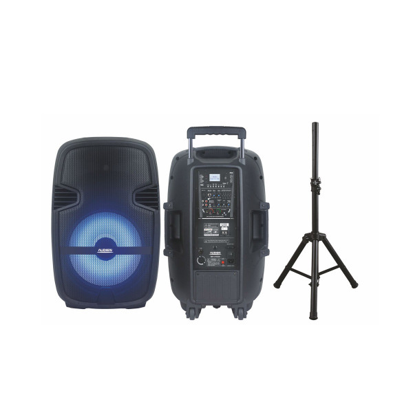 ΗΧΕΙΟ ΗΧΟΣΥΣΤΗΜΑ SM-5115A BLUETOOTH ΕΝΕΡΓΟ ΦΟΡΗΤΟ ΜΕ 2 ΜΙΚΡΟΦΩΝΑ ΕΠΑΝΑΦΩΡΙΖΟΜΕΝΟ