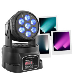 ΡΟΜΠΟΤΙΚΟ BOOMTONE ROBOWASH 7 X 12W (RGBW) ΚΙΝΗΤΗ ΚΕΦΑΛΗ WASH LED