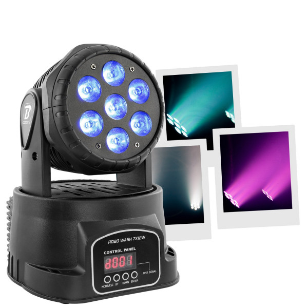 ΡΟΜΠΟΤΙΚΟ BOOMTONE ROBOWASH 7 X 12W (RGBW) ΚΙΝΗΤΗ ΚΕΦΑΛΗ WASH LED