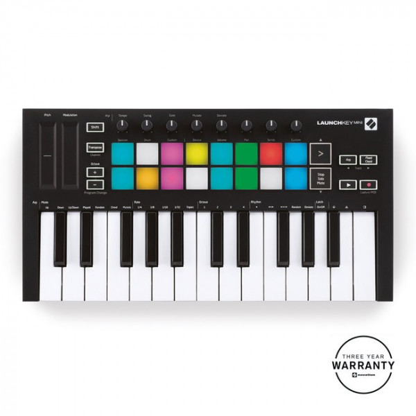 MIDI KEYBOARD CONTROLLER USB NOVATION LAUNCHKEY MINI MK3 25 ΔΥΝΑΜΙΚΩΝ ΠΛΗΚΤΡΩΝ