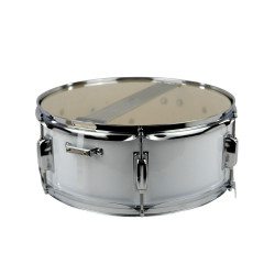 ΤΑΜΠΟΥΡΟ MUSIC SD-1455 WHITE 14'X5.5'' ΜΕ ΖΩΝΗ & ΜΠΑΓΚΕΤΕΣ