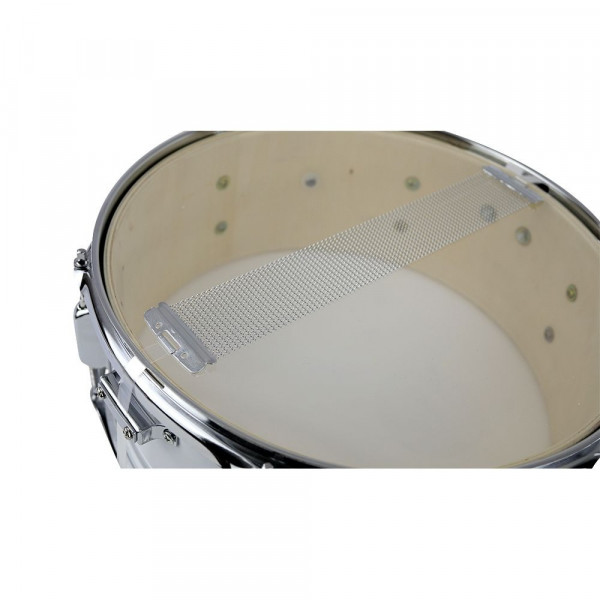 ΤΑΜΠΟΥΡΟ MUSIC SD-1455 WHITE 14'X5.5'' ΜΕ ΖΩΝΗ & ΜΠΑΓΚΕΤΕΣ