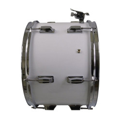 ΤΑΜΠΟΥΡΟ MUSIC SD-1410 WHITE ΒΑΘΥ 14'X10'' ΜΕ ΖΩΝΗ & ΜΠΑΓΚΕΤΕΣ