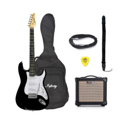 ΠΑΚΕΤΟ ΚΙΘΑΡΑ ΗΛΕΚΤΡΙΚΗ MUSIC STRAT BLACK + ΕΝΙΣΧΥΤΗΣ +ΑΞΕΣΟΥΑΡ 