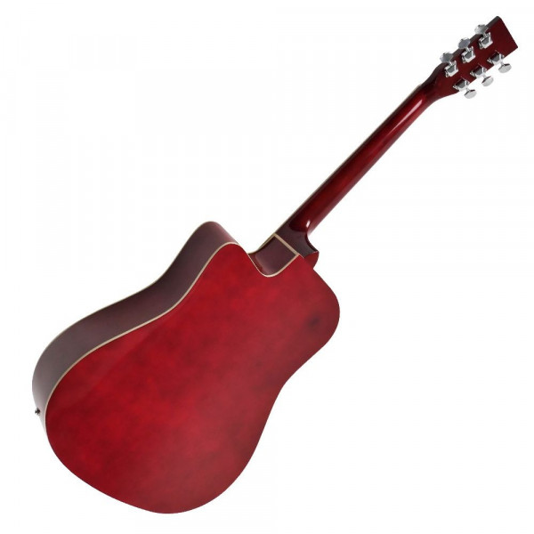 ΚΙΘΑΡΑ ΗΛ-ΑΚΟΥΣΤΙΚΗ  MUSIC J.J 801 RED BURST