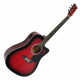 ΚΙΘΑΡΑ ΗΛ-ΑΚΟΥΣΤΙΚΗ  MUSIC J.J 801 RED BURST