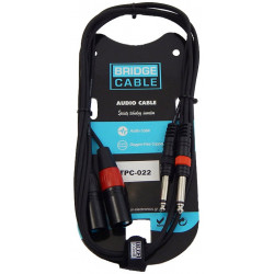ΚΑΛΩΔΙΟ MUSIC TPC-022 2XLR ΑΡΣ - 2RCA ΑΡΣ 1.5m