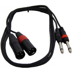 ΚΑΛΩΔΙΟ MUSIC TPC-022 2XLR ΑΡΣ - 2RCA ΑΡΣ 1.5m