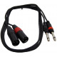 ΚΑΛΩΔΙΟ MUSIC TPC-022 2XLR ΑΡΣ - 2RCA ΑΡΣ 1.5m