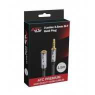 ΚΑΛΩΔΙΟ MUSIC ΚΑΡΦΙ 3.5mm STEREO ΑΡΣ - 3.5mm STEREO ΘΗΛ. 1.5m
