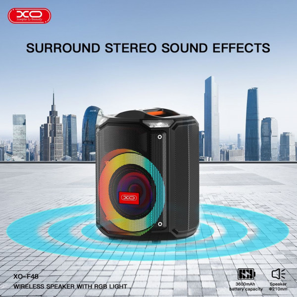 ΗΧΕΙΟ ΗΧΟΣΥΣΤΗΜΑ KARAOKE  ΕΝΕΡΓΟ MUSIC F-48 USB BLUETOOTH (ΕΠΑΝΑΦΟΡΤΙΖΟΜΕΝΟ) 2 ΜΙΚΡΟΦΩΝΑ