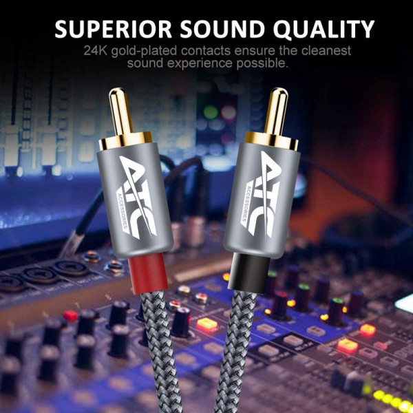 ΚΑΛΩΔΙΟ ATC HQ 3.5mm - 2RCA 10m