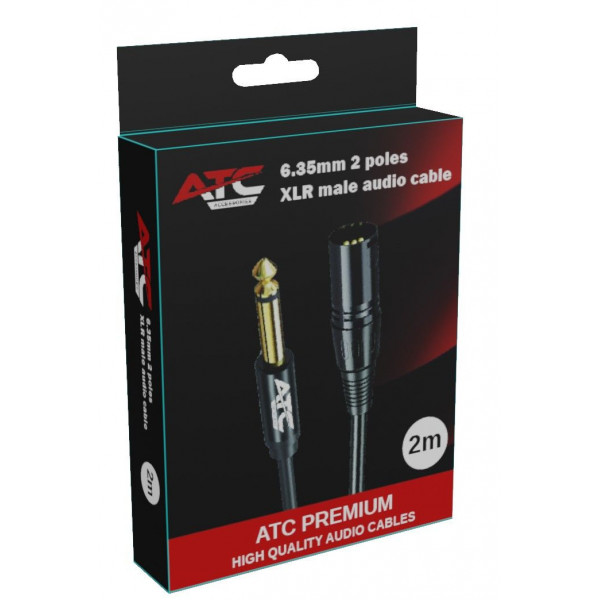 ΚΑΛΩΔΙΟ ATC HQ XLR ΑΡΣ-ΚΑΡΦΙ MONO 6.35MM 2M