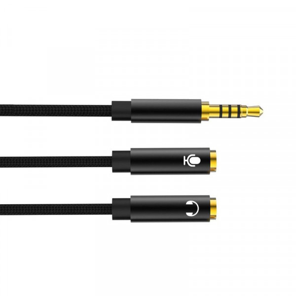 ΚΑΛΩΔΙΟ ΑΝΤΑΠΤΟΡ XO 2 ΣΕ 1 ΚΑΡΦΙ 3.5MM - ΗΧΟΥ & ΜΙΚΡΟΦΩΝΟ NBR197