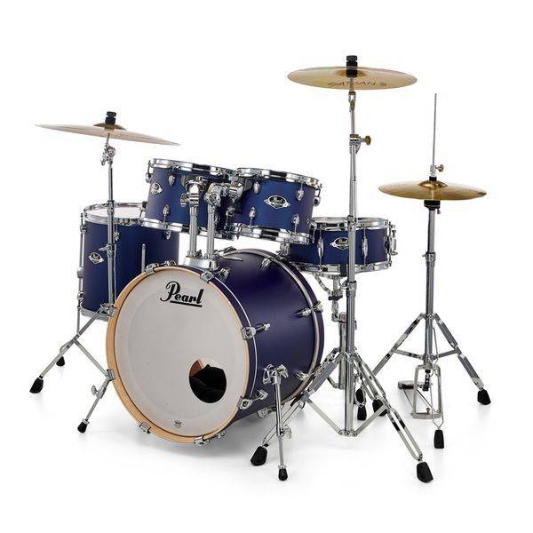 DRUM SET PEARL INDIGO NIGHT 22" ΜΕ ΒΑΣΕΙΣ ΚΑΙ ΠΙΑΤΙΝΙΑ EXL725BR