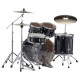 DRUM SET PEARL JET BLACK 22" ΜΕ ΒΑΣΕΙΣ ΚΑΙ ΠΙΑΤΙΝΙΑ EXX725BR