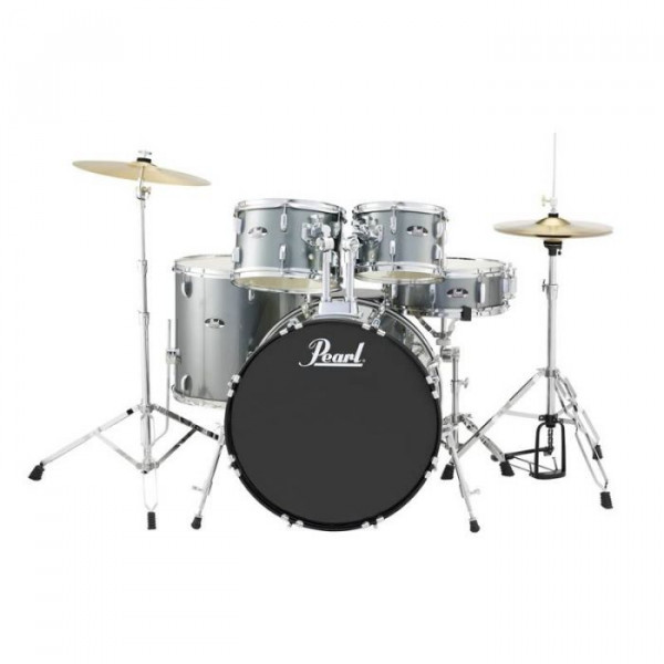 DRUM SET PEARL ROADSHOW CHARCOAL METALLIC 22" ΜΕ ΒΑΣΕΙΣ ΚΑΙ ΠΙΑΤΙΝΙΑ RS-525SC