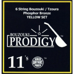 ΧΟΡΔΕΣ ΣΕΤ 6 ΜΠΟΥΖΟΥΚΙΟΥ - ΤΖΟΥΡΑ  PRODIGY YELLOW BRONZE 011