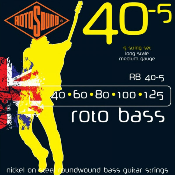 ΧΟΡΔΕΣ ΣΕΤ ΜΠΑΣΟΥ ROTOSOUND RB-40-5   040-125