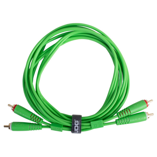 ΚΑΛΩΔΙΟ UDG 2RCA ΑΡΣ - 2RCA ΑΡΣ U97001YL Ultimate Audio green Straight 1.5m