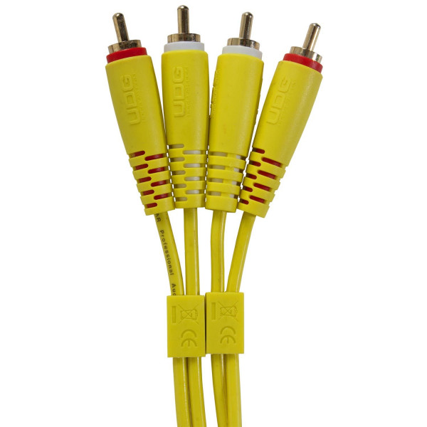 ΚΑΛΩΔΙΟ UDG 2RCA ΑΡΣ - 2RCA ΑΡΣ U97001YL Ultimate Audio Yellow Straight 1.5m
