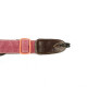 ΖΩΝΗ ΚΙΘΑΡΑΣ MUSIC COTTON LEATHER END DARK PINK STRAP