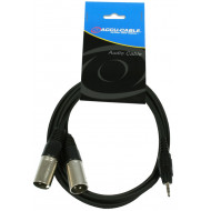 ΚΑΛΩΔΙΟ MUSIC 2XLR ΑΡΣ - ΚΑΡΦΙ STEREO 3,5 mm 1.5m