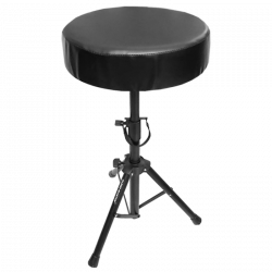 ΚΑΘΙΣΜΑ DRUMS MUSIC DF-089 ΣΤΡΟΓΓΥΛΟ BLACK