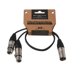 ΚΑΛΩΔΙΟ MUSIC PXX-YMF 2XLR ΘΗΛ - 1XLR ΑΡΣ 0,5m 313205