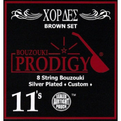ΧΟΡΔΕΣ ΣΕΤ 8 ΜΠΟΥΖΟΥΚΙΟΥ PRODIGY RED BROWN 011 SILVER