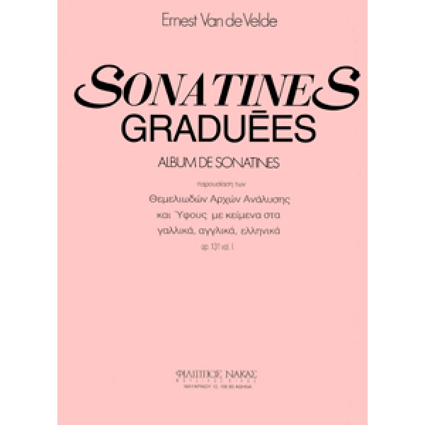 Van de Velde Ernest-Sonatines Graduees Op.131 Vol 1