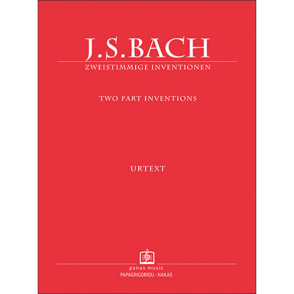 BACH JOHANN SEBASTIAN - ZWEISTIMMIGE INVENTIONEN (2 ΦΩΝΕΣ)