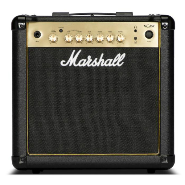 ΕΝΙΣΧΥΤΗΣ ΚΙΘΑΡΑΣ MARSHALL MG-15GR COMBO 15W REVERB GOLD